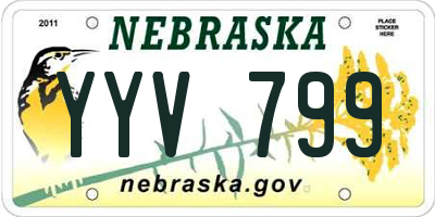NE license plate YYV799