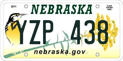 NE license plate YZP438