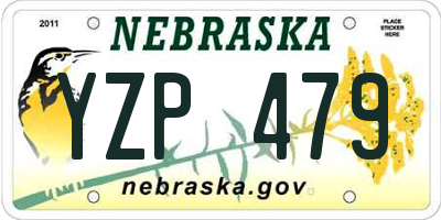 NE license plate YZP479