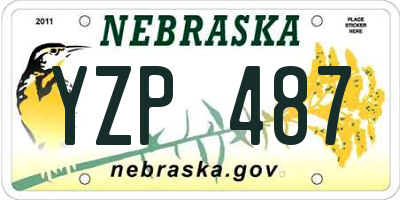 NE license plate YZP487