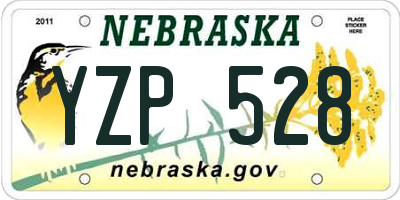 NE license plate YZP528