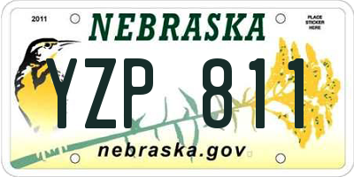 NE license plate YZP811