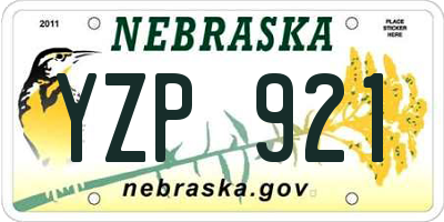 NE license plate YZP921