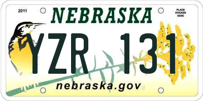 NE license plate YZR131