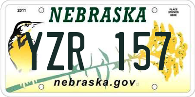 NE license plate YZR157