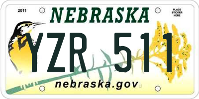 NE license plate YZR511
