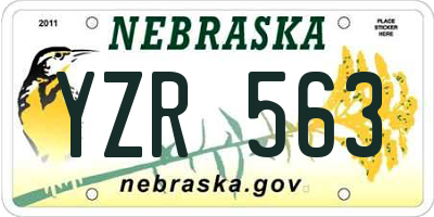 NE license plate YZR563