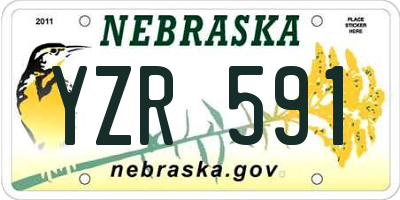 NE license plate YZR591