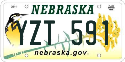 NE license plate YZT591