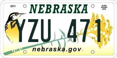 NE license plate YZU471