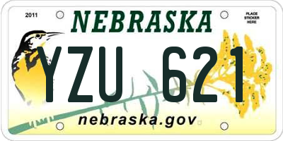 NE license plate YZU621