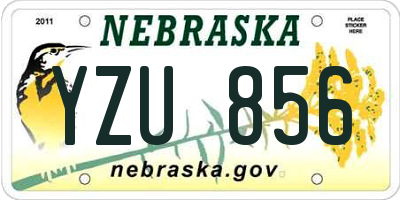 NE license plate YZU856