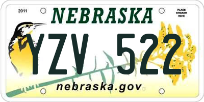 NE license plate YZV522