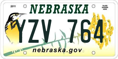 NE license plate YZV764