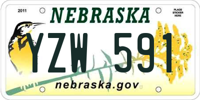 NE license plate YZW591