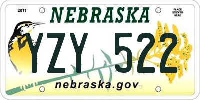 NE license plate YZY522