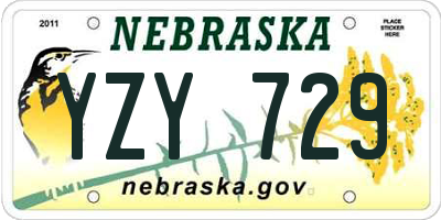 NE license plate YZY729