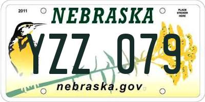 NE license plate YZZ079