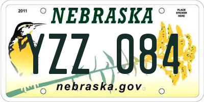 NE license plate YZZ084