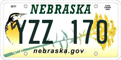 NE license plate YZZ170