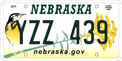 NE license plate YZZ439