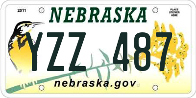 NE license plate YZZ487