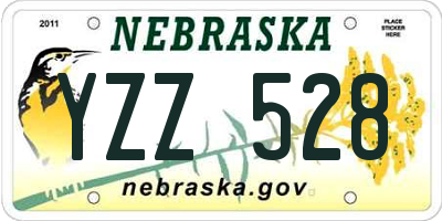 NE license plate YZZ528