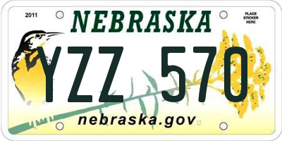 NE license plate YZZ570