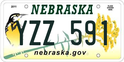 NE license plate YZZ591