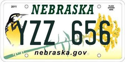 NE license plate YZZ656