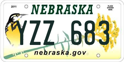 NE license plate YZZ683