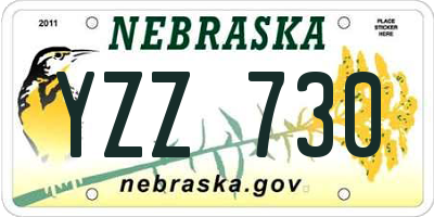 NE license plate YZZ730