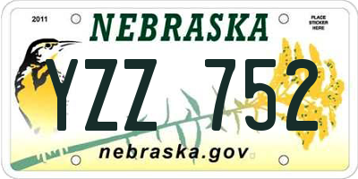 NE license plate YZZ752