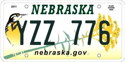 NE license plate YZZ776