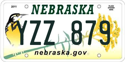 NE license plate YZZ879