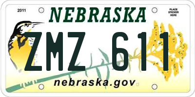 NE license plate ZMZ611