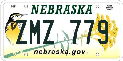 NE license plate ZMZ779