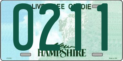 NH license plate 0211