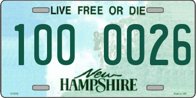 NH license plate 1000026