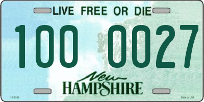 NH license plate 1000027