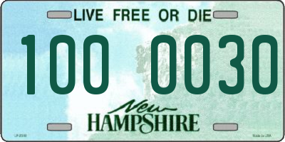 NH license plate 1000030