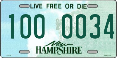 NH license plate 1000034