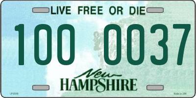 NH license plate 1000037