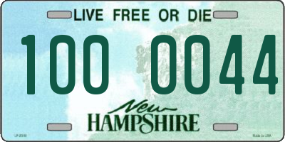 NH license plate 1000044