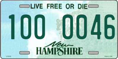 NH license plate 1000046