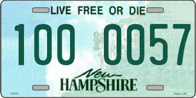 NH license plate 1000057