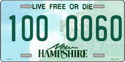 NH license plate 1000060