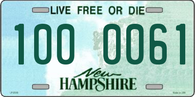 NH license plate 1000061