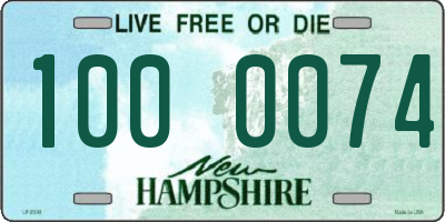 NH license plate 1000074