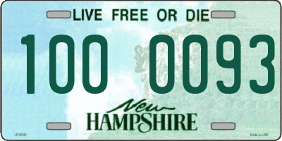 NH license plate 1000093